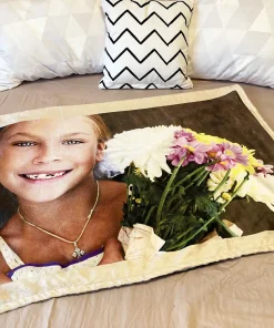 Kaksikerroksinen pehmo peitto 100x75