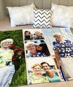 Kaksikerroksinen pehmo peitto 140x105