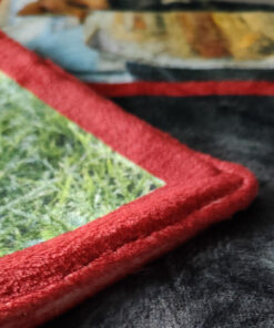 Kaksipuolinen painettu Minky-peitto