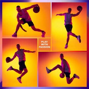 Peitto valokuvilla ja tekstillä